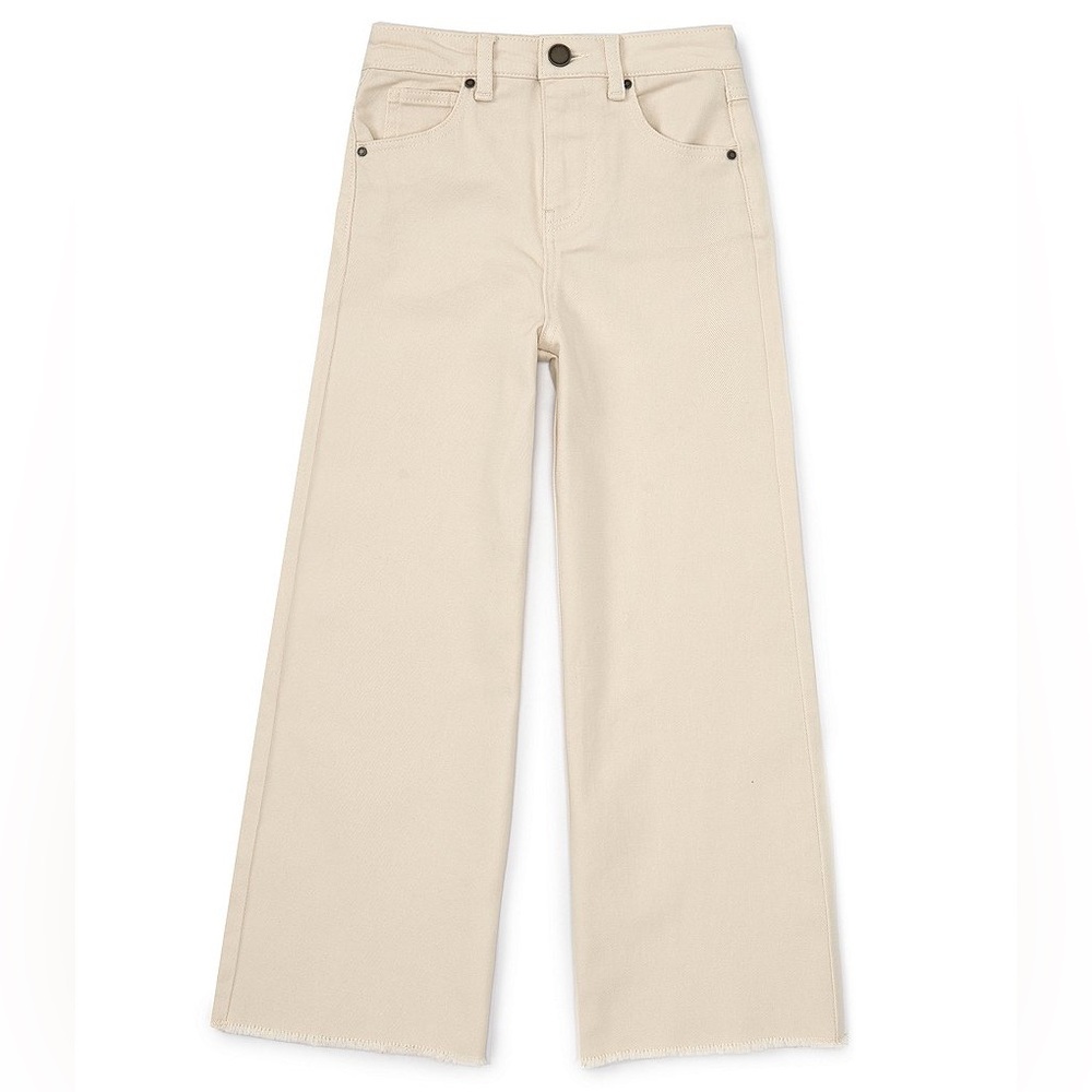 Copper Key Cream Wide-Leg Kids Jeans